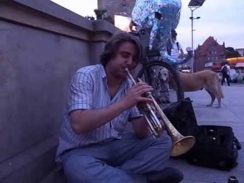 Berlin Trumpet Street Musician