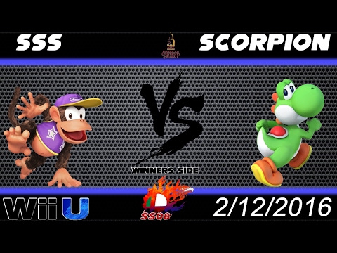 AUK 2nd Dec - SSB4 - SSS (Diddykong) VS Scorpion (Yoshi) - Winners Side