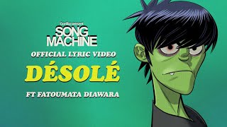 Videoklip Gorillaz - Désolé (ft. Fatoumata Diawara) (Lyric Video) s textom piesne