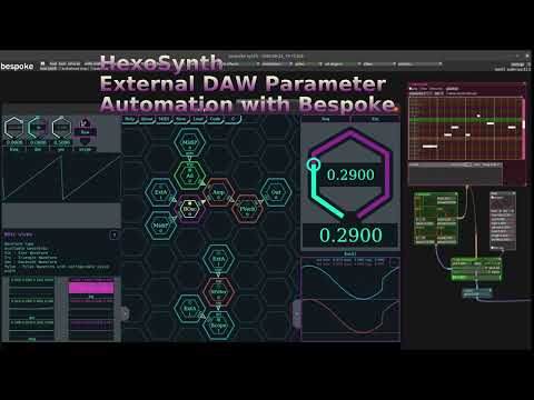 HexoSynth Modular - Parameter Automation with Bespoke Synth - Dev Sample 2022-08-27