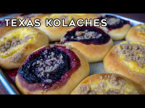 Texas Kolaches made with Sourdough Starter I Czech Stop style Kolaches