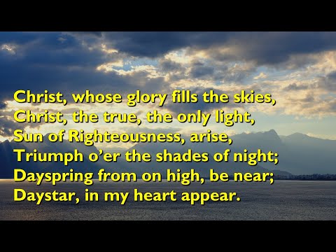 Christ, Whose Glory Fills the Skies (Tune: Heathlands - 3vv) [with lyrics for congregtions]