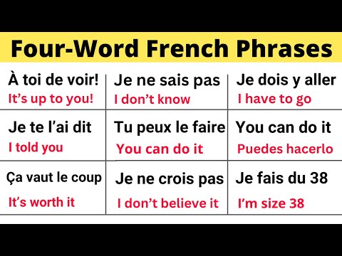 Learn 50 French Sentences in just Four Words