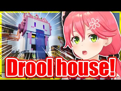 holoyume - VTuber ENG Subs ホロ夢 - Miko REACTS to Koyori's DROOL HOUSE in Minecraft 【ENG Sub Hololive】