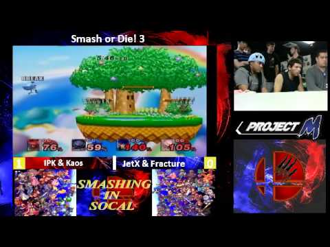 Smash or Die! 3 Project M Doubles IPK & Kaos vs JetX & Fracture