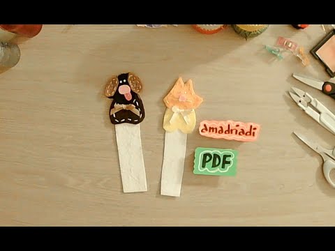 Diy Tutorial. Clases Gratuitas: Mascotas Marcador de Libros