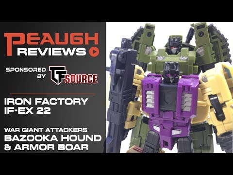 Video Review: Iron Factory IF-EX 22 WAR GIANT Attackers (BAZOOKA HOUND & ARMOR BOAR)