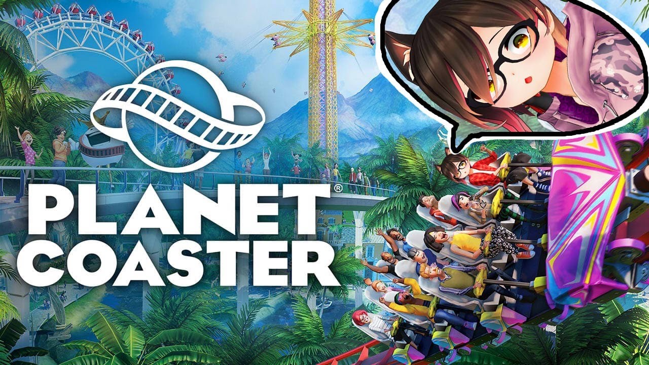 【planet coaster】ROBOCO LANDは深夜にオープンします💓【ホロライブ/ロボ子さん】