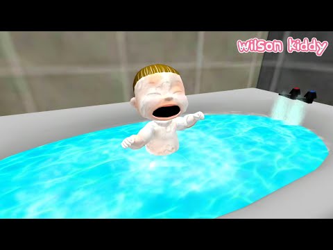 B4yi Sultan Cries Because He Doesn't Want to Wash His Hair 😂😭 | Wilson Kiddy Game
