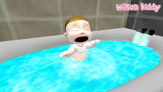 Download lagu B4yi Sultan Cries Because He Doesn't Want to Wash His Hair 😂😭 | Wilson Kiddy Game mp3