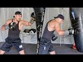 TEOFIMO LOPEZ RIPPING INTO THE HEAVYBAG WITH THUDDING SHOTS! LOOKING STRONG FOR TITLE DEFENSE!