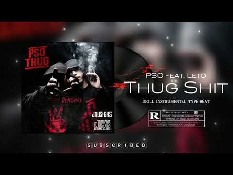 PSO THhug feat Leto - Thug Shit  French Drill / Instrumental Type Beat | Prod By.JMUSICKS #drill #uk