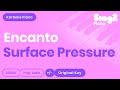 Surface Pressure - Encanto | Jessica Darrow (Karaoke Piano)