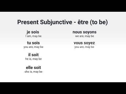 What Is the Present Subjunctive of avoir to have in French