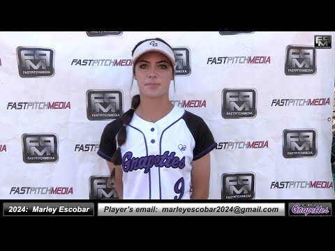 2024 Marley Escobar 4.0 GPA - Athletic Shortstop Softball Skills Video - Ca Grapettes Medina