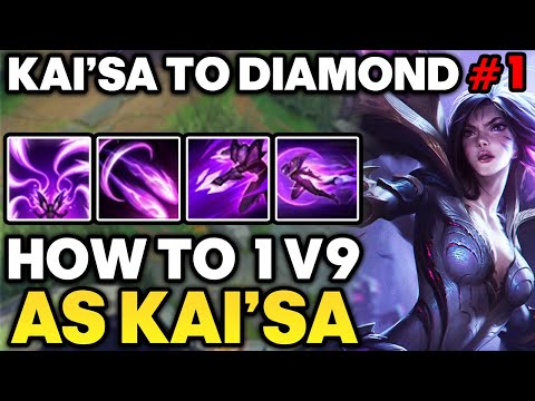 How to play Kai'Sa in Low Elo - Kai'Sa ADC Unranked to Diamond #1 | Kai'Sa Gameplay Guide