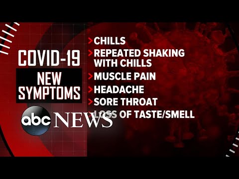 CDCはコロナウイルスの症状のリストを更新します。 (CDC updates its list of coronavirus symptoms l ABC News)