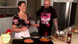 Clean cooking of salmon fish with Mika Rotunda
