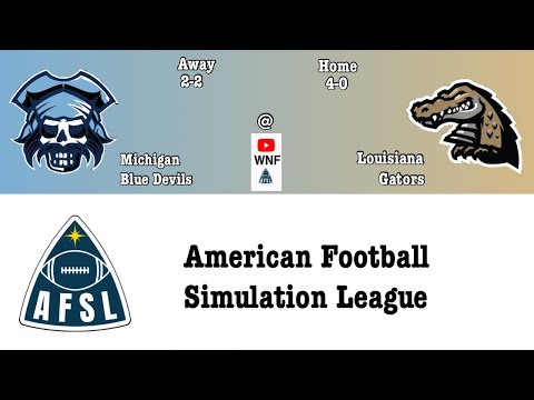 Michigan Blue Devils @ Louisiana Gators (Preseason week 5 yr1) (AFSL) WNF