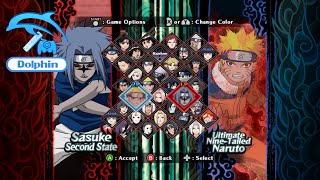 Naruto: Clash of Ninja Revolution 2 (Wii) - All Characters (Dolphin) | YNTT Episode 64