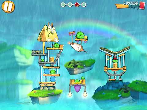 Angry birds 2: level 477 (Cobalt Plateaus / Pig Bay)