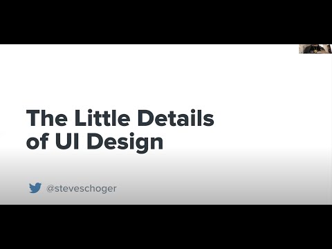 The Little Details of UI Design - Steve Schoger