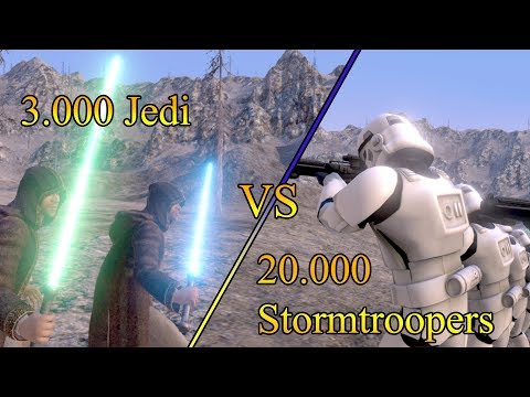 Star Wars 3000 Jedi vs 20.000 Stormtroopers -  Ultimate Epic Battle Simulator
