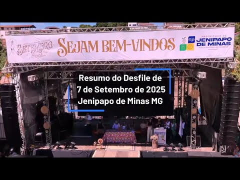 Desfile de 7 de Setembro de 2025 em Jenipapo de Minas  - MG