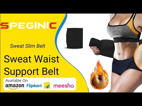 speginic Sweat Slim Belt for Men and Women Tummy Trimmer Body Waist Trainer  Adjustable Men, Women, Unisex Shapewear