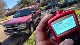 2000–2006 Chevy Tahoe or Suburban replacing the EVAP vent valve