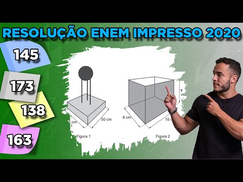 🔵 Question 145 - Blue Notebook | Spatial Geometry | MATHEMATICS ENEM 2020