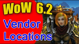World of Warcraft: Warlords of Draenor - 6.2 PvP Vendors Info and Locations (Alliance)