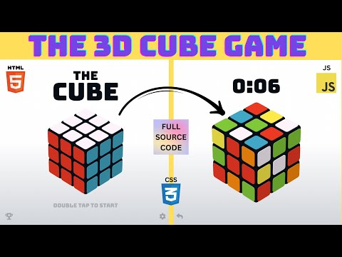 Interactive 3d Cube Game Html Css Js Code Overview