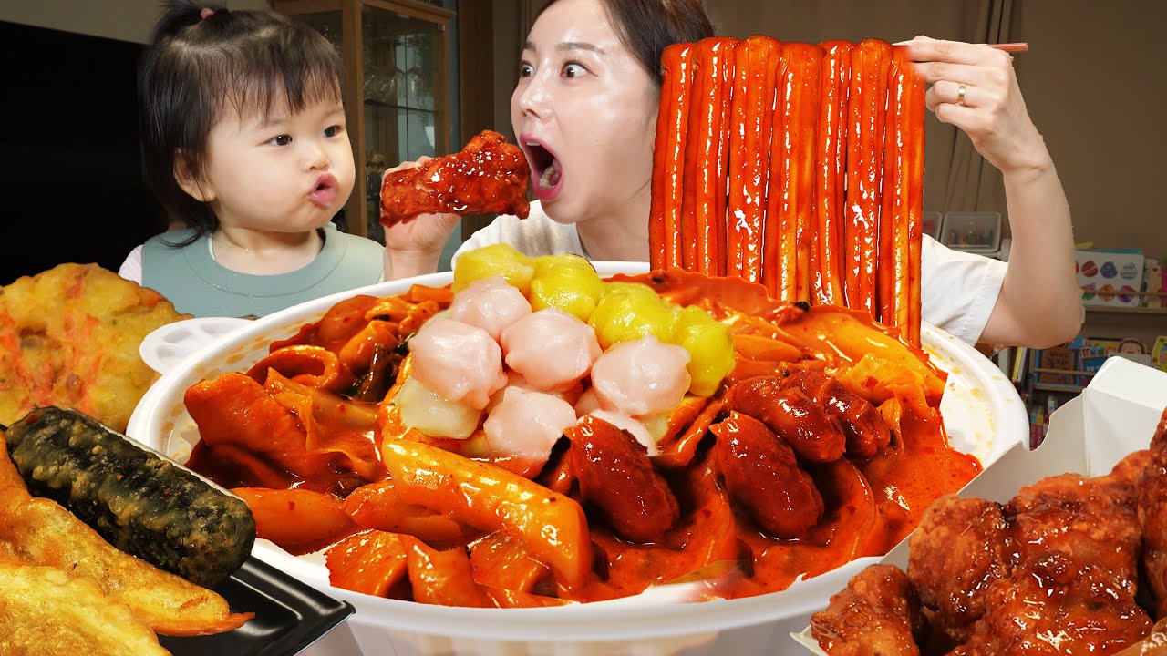 매운맛 🔥 엽기떡볶이에 요즘 핫한 꿀떡 퐁당! 엽떡 먹방 Korean Spicy Tteokbokki Yeopki-Tteokbokki Mukbang ASMR Ssoyoung