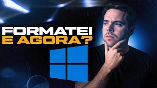 O QUE FAZER AO FORMATAR O PC E OTIMIZAR O PC COM WINDOWS 10 e 11 ! MELHORAR FPS NOS JOGOS 2025