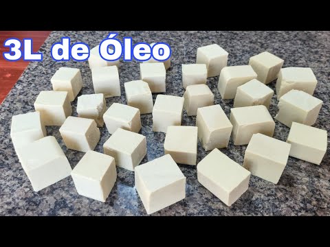 Só 3L de Óleo de Fritura Rende Até 40 Barras de Sabão Caseiro Durão 😲 RECICLE  - ECONOMIZE 💵