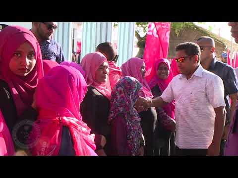 President Yameen arrives in Villingili Island