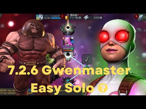 GwenMaster Easy Solo With Juggernaut 4.52 minutes ❤️(No link Path) 7.2.6 The best Option 🔥