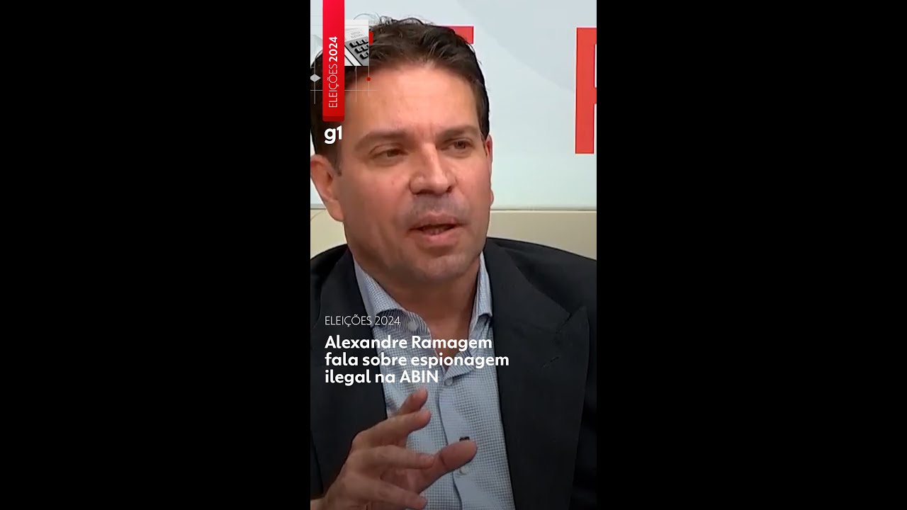 Entrevistado pela #GloboNews, Alexandre Ramagem falou sobre espionagem ilegal na ABIN #g1 #notícias