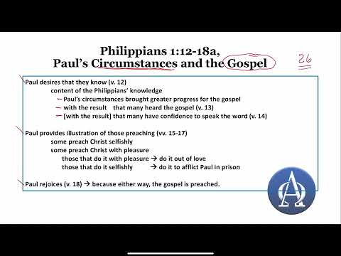 Philippians 1:12-18 Diagram - Greek for a Week