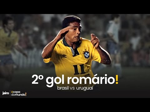 2º gol de Romário: Brasil vs Uruguai | Eliminatórias para Copa 94