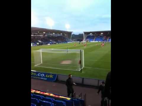 Cheltenham Town Fans Away At Shrewsbury