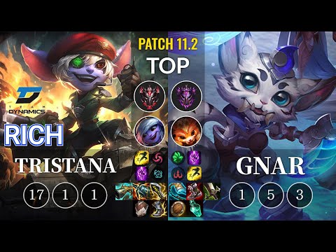 DYN Rich Tristana vs Gnar Top - KR Patch 11.2