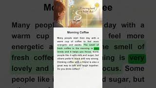 Morning Coffee #morning #morningroutine