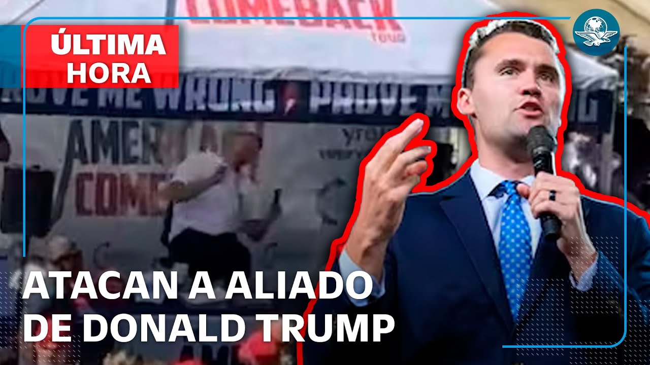 Disparan contra el activista conservador Charlie Kirk durante un evento