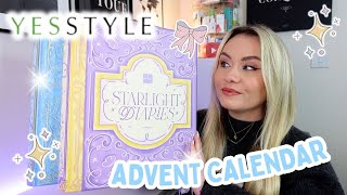 YESSTYLE STARLIGHT DIARIES BEAUTY ADVENT CALENDAR 2025 UNBOXING & REVIEW! ✨ | MISS BOUX