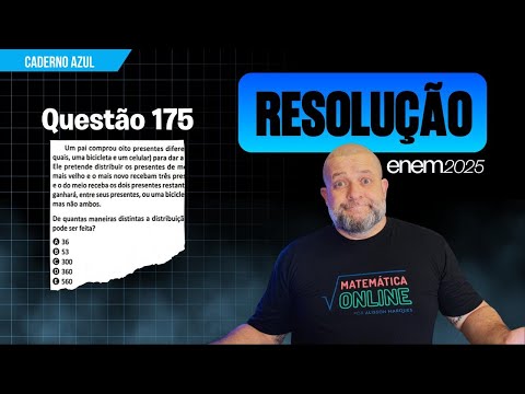 ENEM 2025 Question 175: Combinatorics - Distributing Gifts Among Children | Mathematics