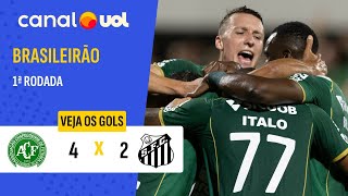 CHAPE VENCE SANTOS EM JOGO DE SEIS GOLS E POLÊMICA! VEJA GOLS
