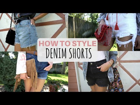 How to style: denim shorts/ summer denim shorts lookbook
