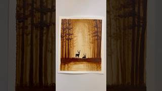 Download lagu Painting With Coffee 😱☕️ || Nature Painting || #shorts #shortsfeed #viral #trending #coffeeart mp3